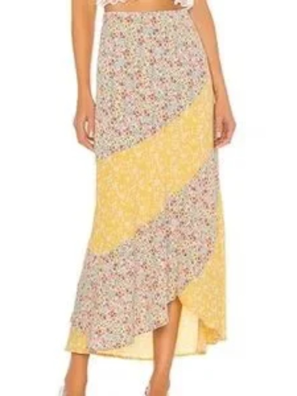BB Dakota Women's mixed midi skirt